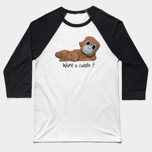 Cuddle by Monkee Baseball T-Shirt by Monkee